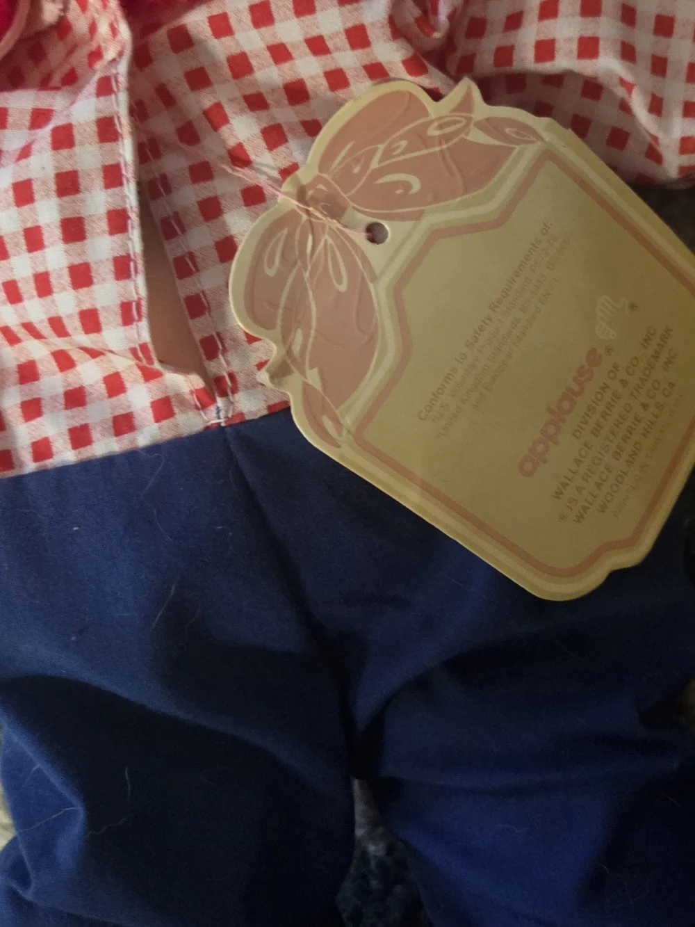 Rare vintage Applause raggedy andy With Tag